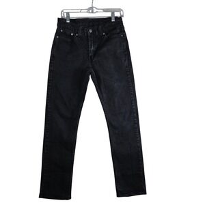 Levi's 514 Straight Fit Jeans Black Faded Stretch Denim 30x32 Mens Denim Classic